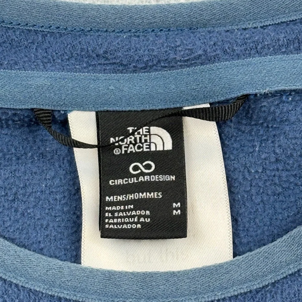 The North Face Sweatshirt Mens Medium Blue Alpine Polartec 100 Crewneck‎ Fleece